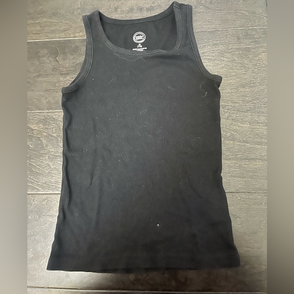 Kids black tank top